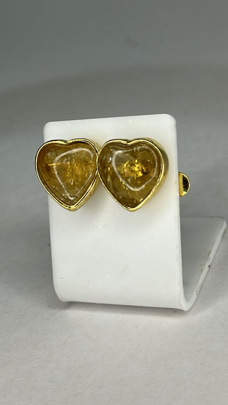 Brinco Coração Dourado