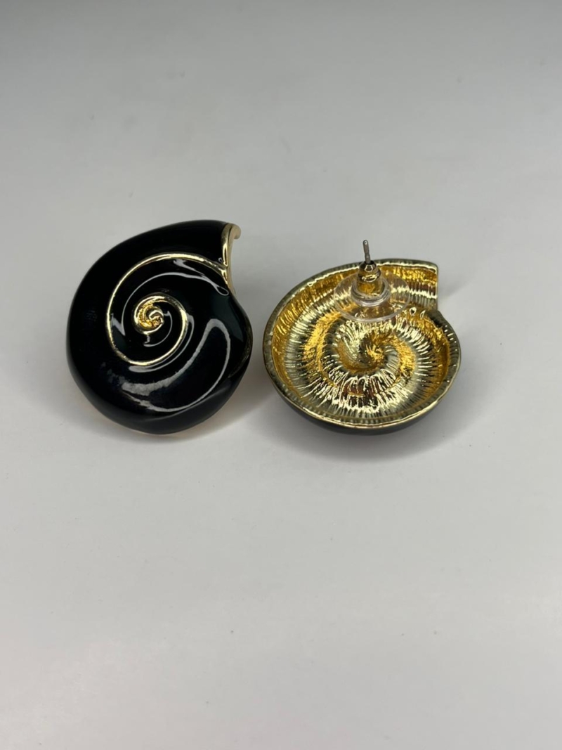 Brinco Caracol Preto