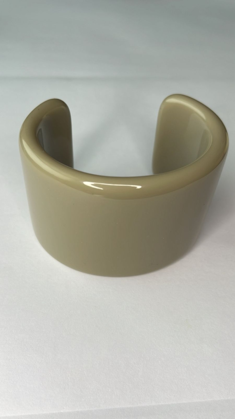 Bracelete Minimalista Bege Taupe