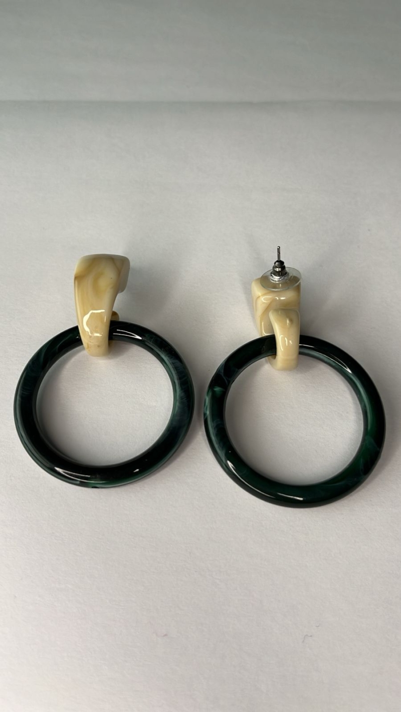 Brinco Aro Verde Serena