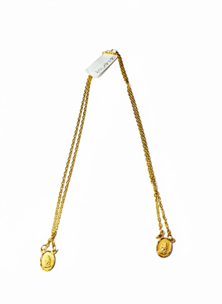 Colar Escapulário Duplo de Fé Moderna