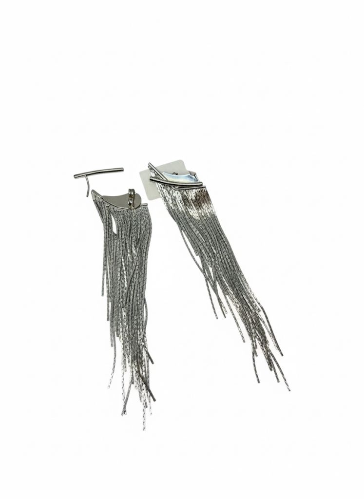 Brinco Chuva de Correntes Punk-Chic