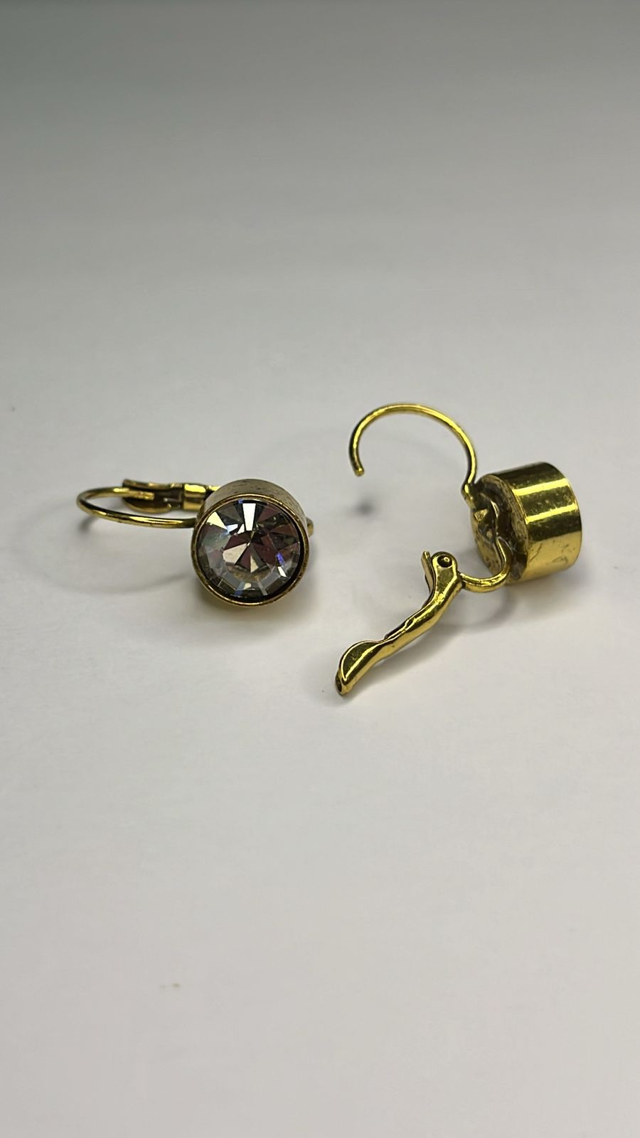 Brinco Dourado Cristal Lumière