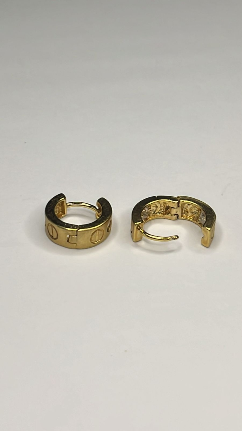 Brinco Argolinha Lux Dourada