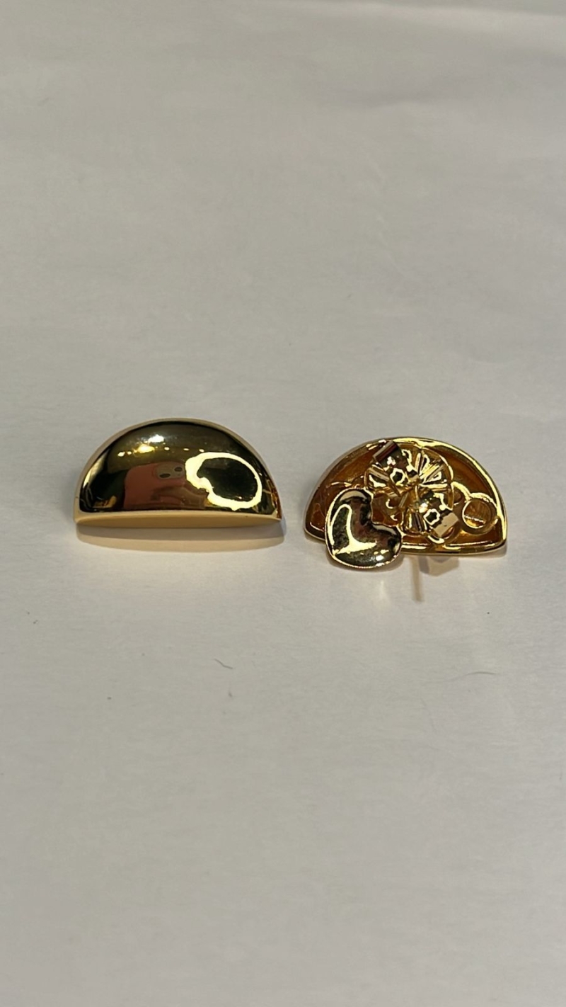 Brinco Meia-Lua Abaulada Polida