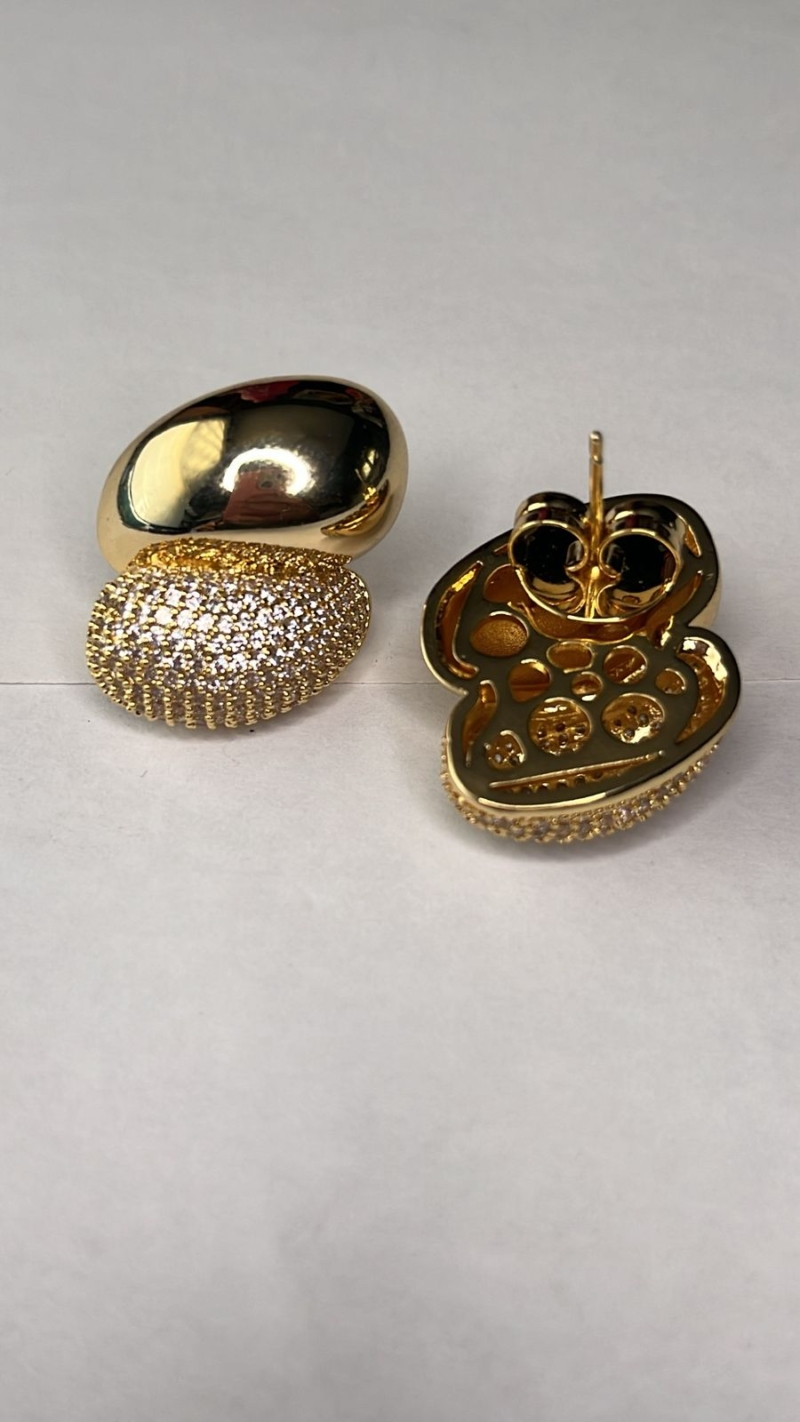 Brinco Duo Lux Dourado