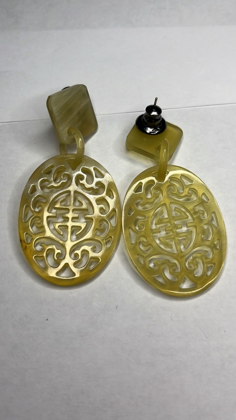 Brinco Mandala Oriental Âmbar