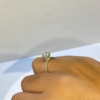 Anel Solitário PRATA com pedra MOISSANITE